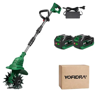 Produktbild von Elektrische Gartenfräse, Handheld-Design, effiziente Kultivierung, 2 Batterien