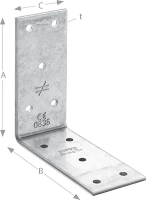 Produktbild von SIMPSON Winkelverbinder  40390 / 93x93x40mm feuerverzinkt