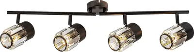 Image de Rabalux 73062 Spots lampes Venaro E14 4x MAX 15 métal verre noir