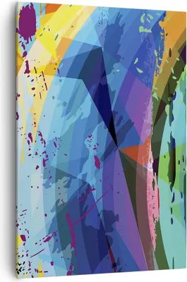 Produktbild von Bild auf Leinwand - Leinwandbild - Einteilig - Abstraktion modern - 70x100cm - Wand Bild - Wanddeko - Wandbilder - Leinwanddruck - Wanddekoration - Leinwand bilder - Wandbild - PA70x100-3660