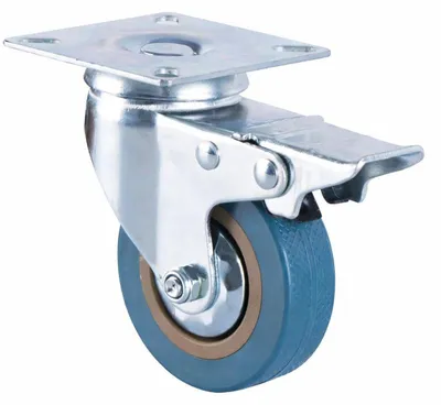 Immagine prodotto di Verk 11503 Ruota di trasporto girevole con freno 100 mm, blu