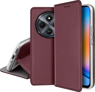 Immagine prodotto di CUSTODIA IN PELLE per XIAOMI REDMI 14C MAGNETICA BOOK TOKRA VETRO