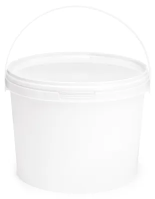 Produktbild von Garronda Eimer mit Deckel, 3 Liter, 100 Stück, für die Lagerung von Lebensmittel- und Chemischen Produkten Weiß GD-0071