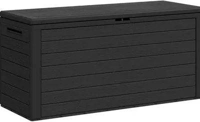 Produktbild von Gartenbox 116x44x55 cm - Stauraumkiste für Kissen und Gartenwerkzeug