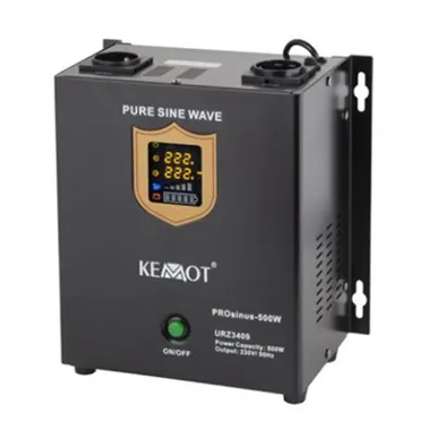 Obrázek produktu pro Záložní zdroj pro kotle UPS KEMOT URZ3409 PROsinus 500W 12V,sínus, nástěnný