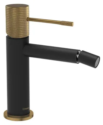 Image de Solaria robinetterie pour bidet, noir/or mat