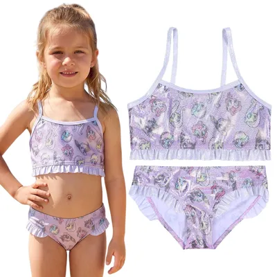 Produktbild von MY LITTLE PONY Zweiteiliger Badeanzug für Mädchen, für das Schwimmbad und den Strand 5-6 Jahre