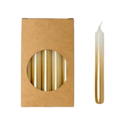 Produktbild von Rustik Lys Bleistiftkerzen Gold - 1,2 x 10 cm - 20 Stück