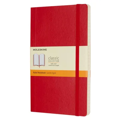 Image de MOLESKINE 854634 Notizbuch A5 liniert rot SC