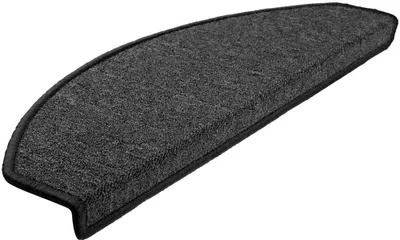 Produktbild von vidaXL Stufenmatten 30 Stk. 65x24x4 cm Anthrazit Halbrund Groß