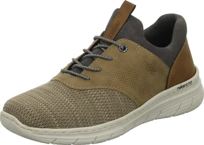 Produktbild von Rieker Slipper Herren 43 EU, Beige, Komfortweite G 1/2, Synthetik/Textil, Anflechter-Machart, RiekerLite-Laufsohle