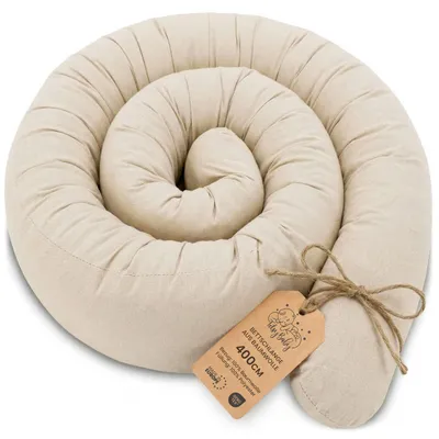 Produktbild von Seitenschläferkissen 400 cm Stillkissen Schwangerschaftskissen Hellbeige