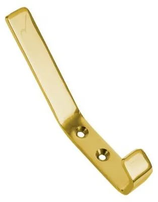 Produktbild von Recz 162-095 Handtuchhaken einzeln, lang, glänzendes Messing