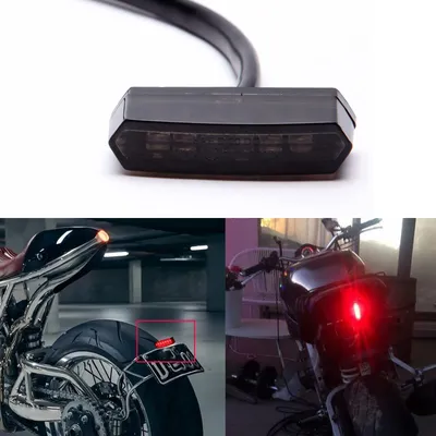 Productafbeelding van 12V 6 LED Achterlicht Universeel voor Motorfietsen