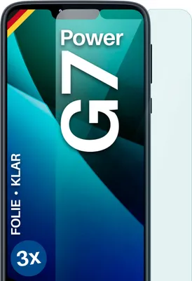 Produktbild von moex® 3x Schutzfolie kompatibel mit Motorola Moto G7 Power - Displayschutzfolie dünn Folie, Klar