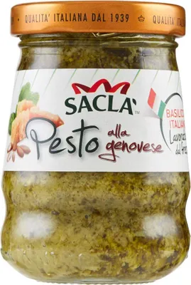 Produktbild von 6x Saclà Pesto alla Genovese mit Basilikum 90g aus italien Sauce pasta sauce Kochsaucen