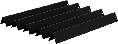 Image de BBQ-Toro Ensemble de diffuseurs de flamme émaillés en porcelaine (5 pièces) | 38,9 x 6,6 cm