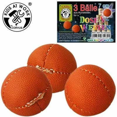 Produktbild von Dosenwurfbälle klein, 3 Stück 7cm