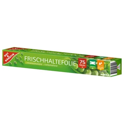 Produktbild von Gut & Günstig Frischhaltefolie Fett- und Wasserdicht 75 Meter x 29 cm
