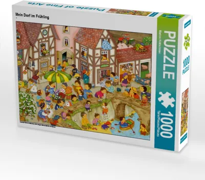 Produktbild von Calvendo Mein Dorf im Frühling 1000 Teile Puzzle quer 640x480mm, Krätschmer Marion; 7432598
