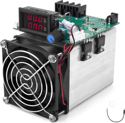 Obrázek produktu pro 250 W, vylepšený elektronický měřič zátěže, vstupní napětí 1šC100 V, LED displej s blokováním proudu, zobrazení proudu, teplotní ochrana, ventilátor, zpožděné vypnutí, automatické korekční funkce