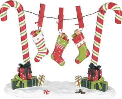 Produktbild von Clayre & Eef Weihnachtsdekorationsfigur Zuckerstange 32x10x25 cm Rot Kunststoff