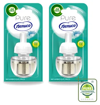 Produktbild von 2 x Air Wick Elektrische Geurverspreider Nachfüller Pure Nenuco 19 ml - Großpackung - 2 Stücke