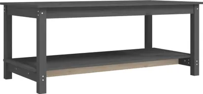 Produktbild von vidaXL Couchtisch Grau 110x55x45 cm Massivholz Kiefer