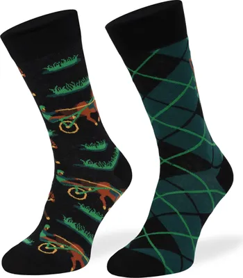 Produktbild von SKIETY Bunte Lustige Socken für Erwachsene Baumwolle, Horse Team - 39-42