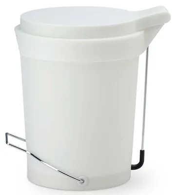 Produktbild von Authentics Tip Treteimer 15 L, Abfalleimer, Papierkorb, Polypropylen, V2A, Weiß, 1087198
