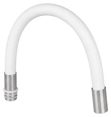 Productafbeelding van Vayox Flexibele uitloop voor doorstroomverwarmers, wit | Vervanging uitloop voor waterkraan, 43 cm met perlator en 2 afdichtingen | Flexibele uitloop voor waterkraan, AI-gegenereerde afbeelding