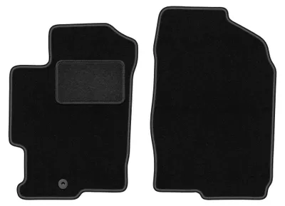 Imagen del producto de Alfombrillas delanteras de moqueta para Mazda 6 I GG / GY 2002-2007 (familiar/sedán/liftback) – 2 piezas, negras, a medida – Wielganizator LUX