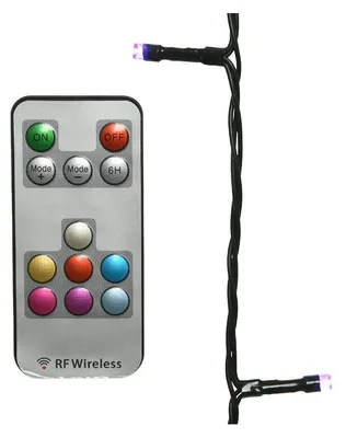 LED-Lichterkette, 100 LEDs, IP44, 14,9 m, mit Fernbedienung