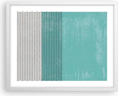 Produktbild von Gerahmtes Poster - Weißer Rahmen - Abstraktion Modern Striche - 50x40 cm - Wand Bild - Wanddeko - Wandbilder - Kunstposter - Wandposter - Bilderrahmen - Bilder - Kunstdruck - P2WAA50x40-4639