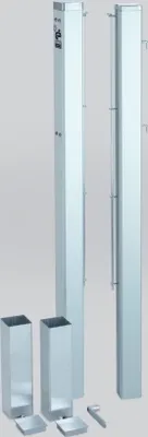 Zdjęcie produktu dla Zdejmowane kwadratowe aluminiowe słupki tenisowe