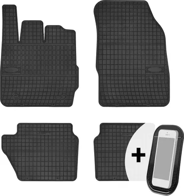 Image de Tapis de sol en caoutchouc Tapis de sol pour voiture Jeu de 4 pièces - convient à la Ford Fiesta Mk6 2008-2017