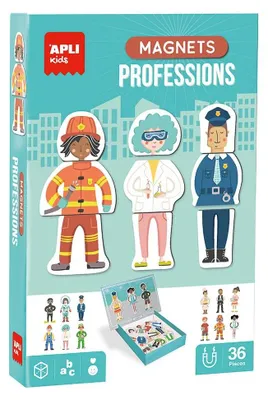 Productafbeelding van APLI Kids 20383 - Magnetische beroepen - Een magnetisch leerspeelgoed voor kinderen vanaf 3 jaar