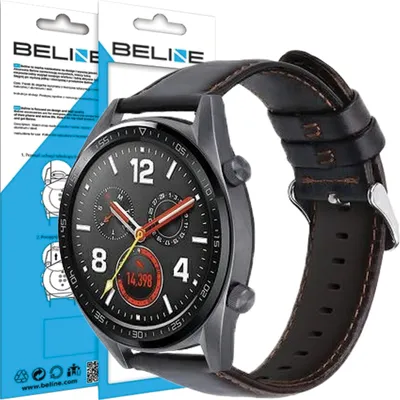 Produktbild von Beline Uhrenarmband 22Mm Gt Dunkelbraun/Dunkelbraun