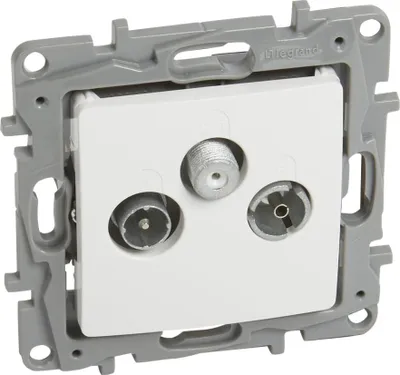 Produktbild von TV-RD-SAT-Anschluss Sterndose 1,5 DB weiß NILOE
