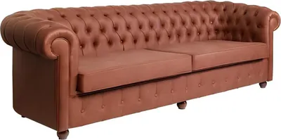 Immagine prodotto di Divano Chesterfield marrone a tre posti per il soggiorno Divani moderni