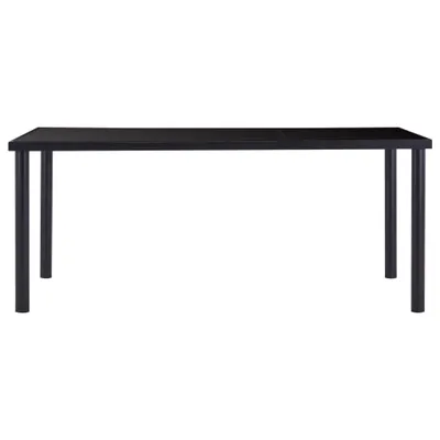 Immagine prodotto di vidaXL Tavolo da pranzo nero 180 x 90 x 75 cm in vetro temperato