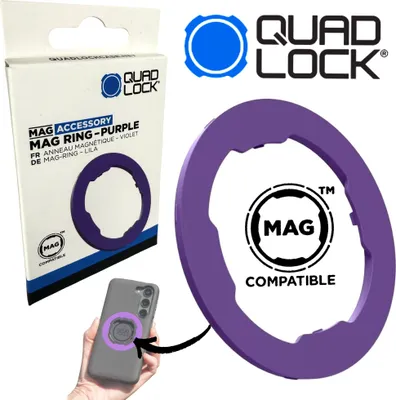 Produktbild von QUAD LOCK MAG Case Ring farbige Ersatz Ringe für Handy Hülle Lila