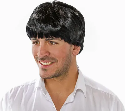 Produktbild von Herrenperücke Paul, schwarz Karneval