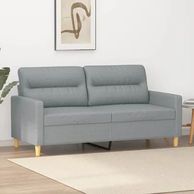Produktbild von Cloris Designermöbel 2-Sitzer-Sofa Hellgrau 140 cm Stoff 2024 Neu
