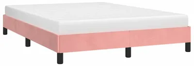 Produktbild von vidaXL Bettgestell Rosa 140x200 cm Samt