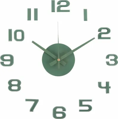 Immagine prodotto di Orologio da parete di design con numeri adesivi KA6001GR