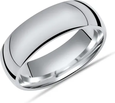 Produktbild von Hochglanzpolierter 925 Silberring 7mm - Größe wählbar R8539