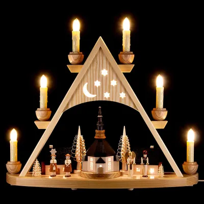 Productafbeelding van Lichterspitze Seiffener Kurrende, natuur (42x37 cm) van Knuth Neuber