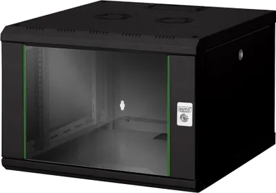 Zdjęcie produktu dla Digitus Szafa sieciowa wisząca Unique 19" 20U rack 600x600, drzwi szyba, czarny, niedzielona, złożona, 100kg, Szafa wisząca, 20U, 100 kg, Zamek, 40 kg, Czarny