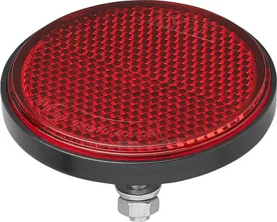 Zdjęcie produktu dla Odblask czerwony 60mm ze śrubą 5mm